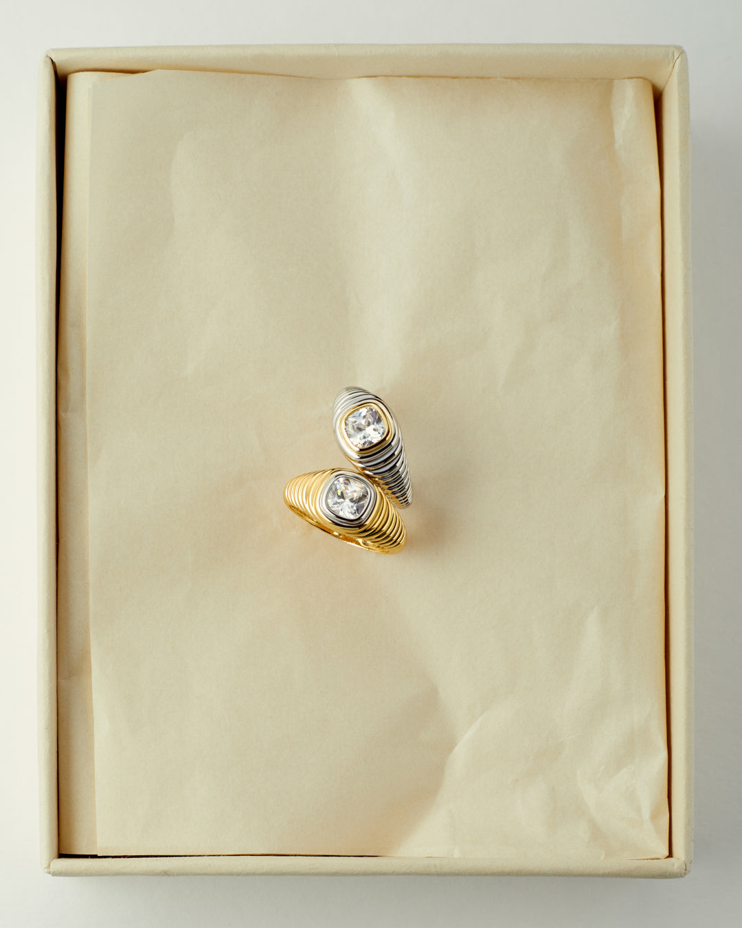 The Georgia Stone Signet Ring | Cubic Zirconia | Silver