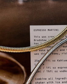 Mini Flex Snake Chain Necklace | Lobster clasp | Gold