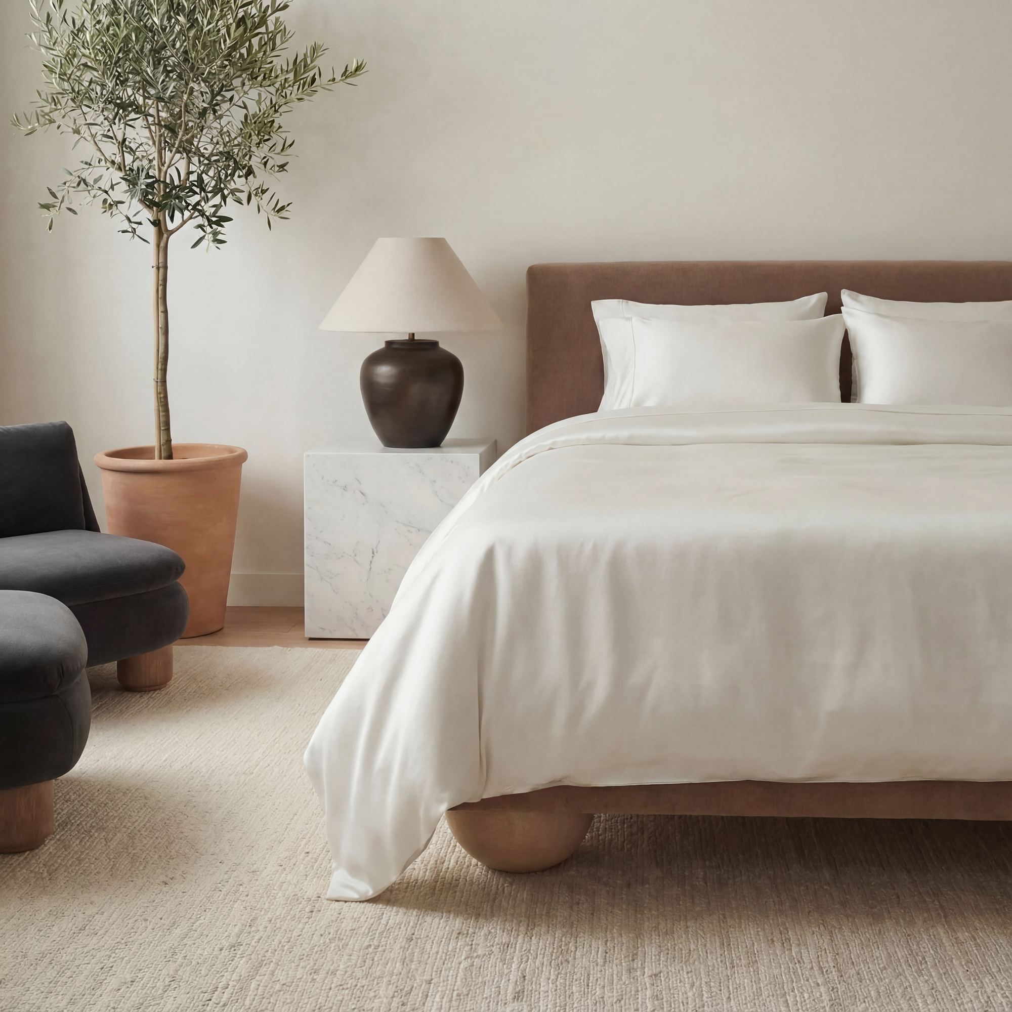 Luxe Bamboo Duvet Cover, King/Cal King | Cloud