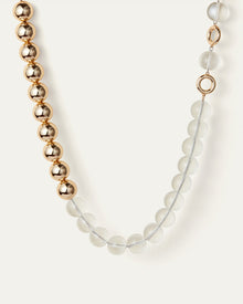 Glass Beads | Lyra Necklace | Gold Tone Dipped Brass