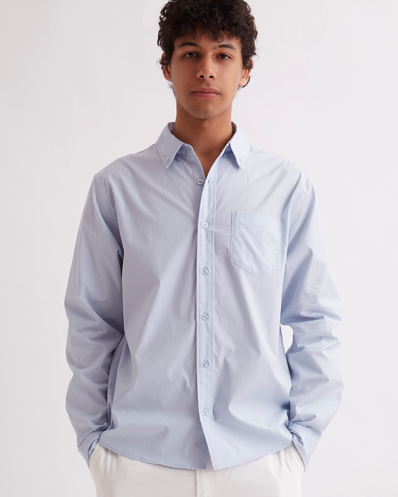 Sky Blue | Crosby Twill LS Shirt