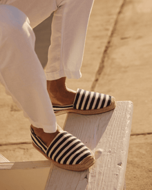 Men's Original Espadrille | Terry | Navy - Natural - Mens Espadrilles - Navy - Natural - Soludos - 
