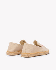 Men's Smoking Espadrille | Embroidery | Scuba & Sharks - Natural Undyed - Men's Espadrilles - Scuba & Sharks - Natural Undyed - Soludos - 
