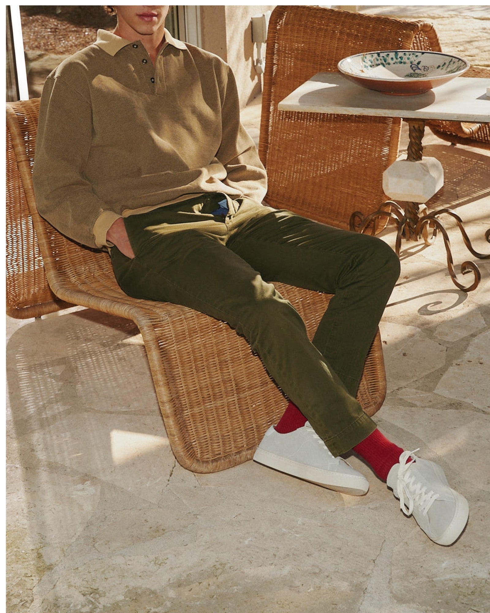 Mens | Ibiza Classic Sneaker | Stucco Gray