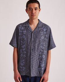 Ocean | Canty Embroidered Linen Gauze SS Shirt