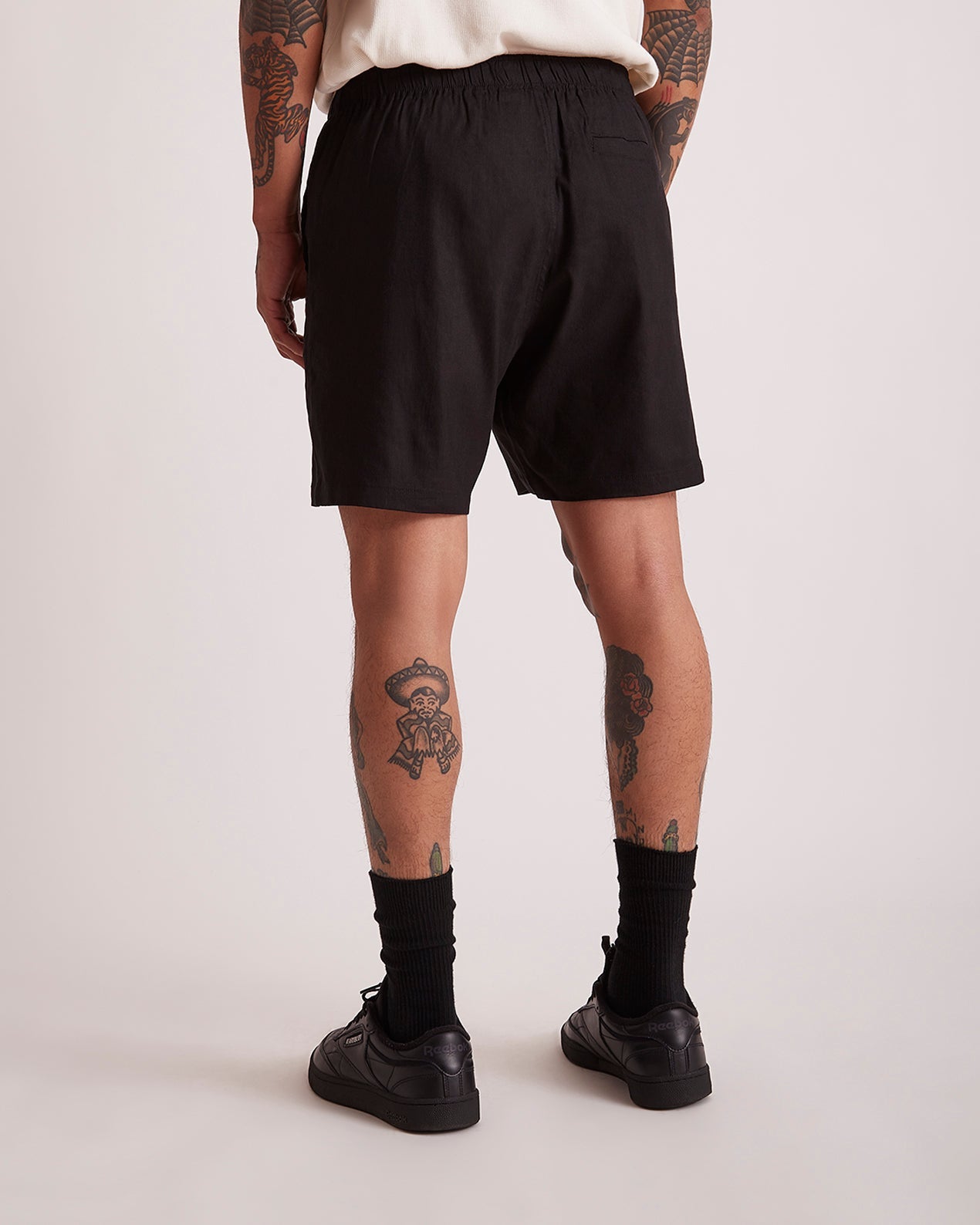 Black | Ambrose Linen Shorts