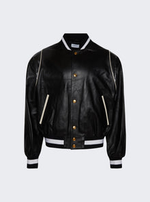 BALLY | Letterman Leather Jacket | Black