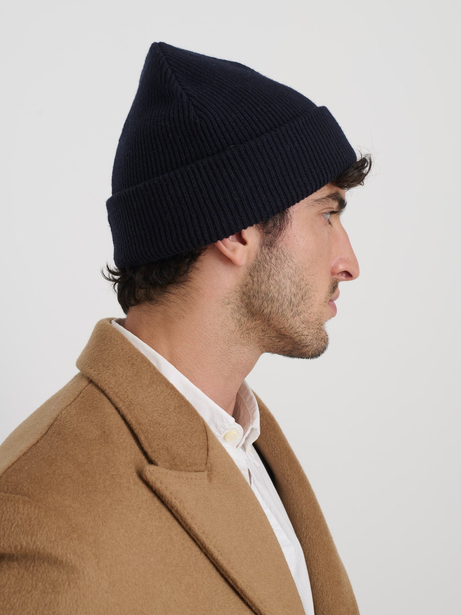 Unisex | Wool Cotton Beanie | Navy