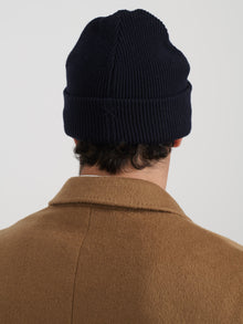 Unisex | Wool Cotton Beanie | Navy