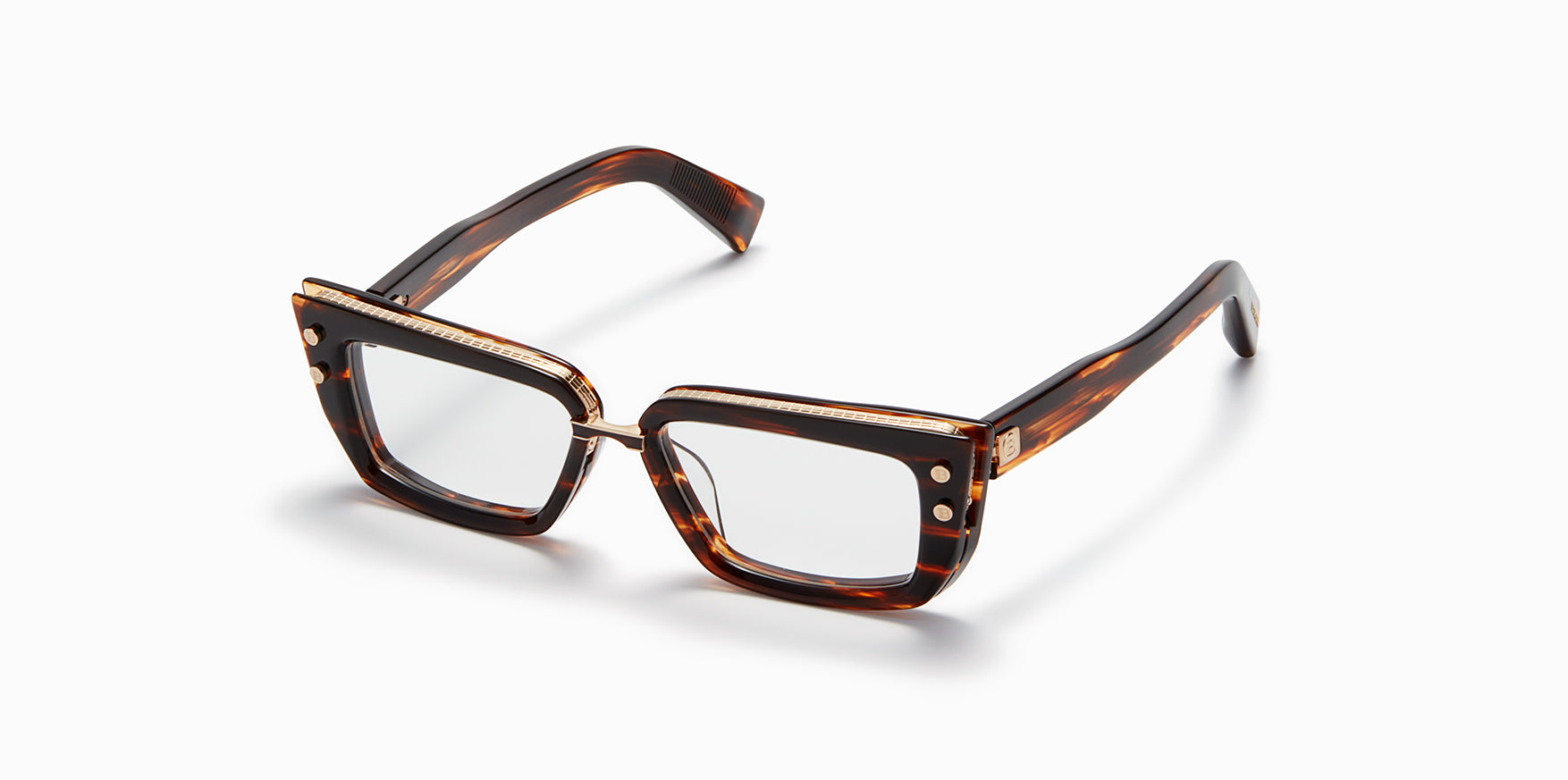 Womens | Madame Optical | Brown Swirl - White Gold | Clear