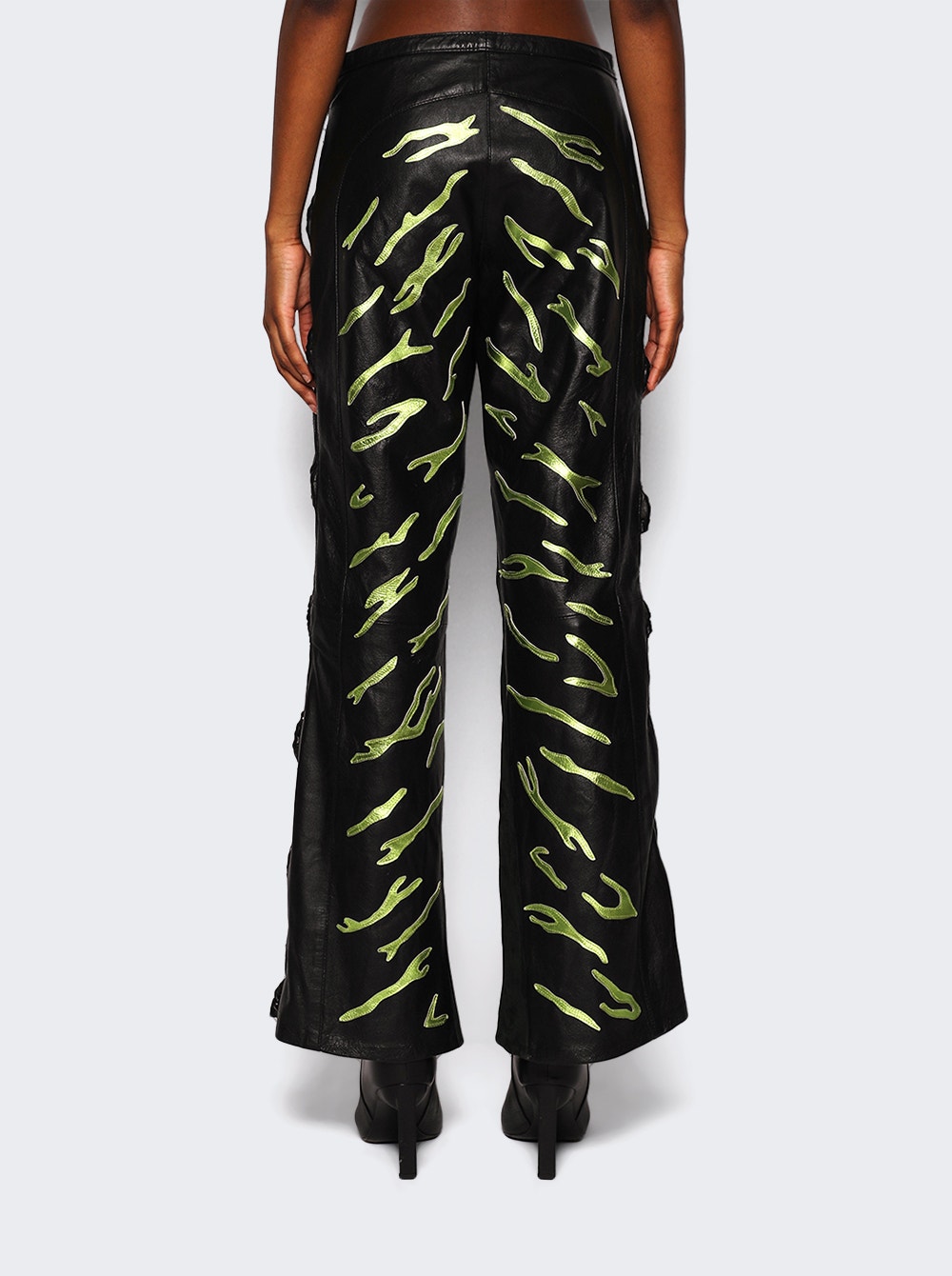 Women | Momma's Blues | Magaly Tiger Pants Black | Green