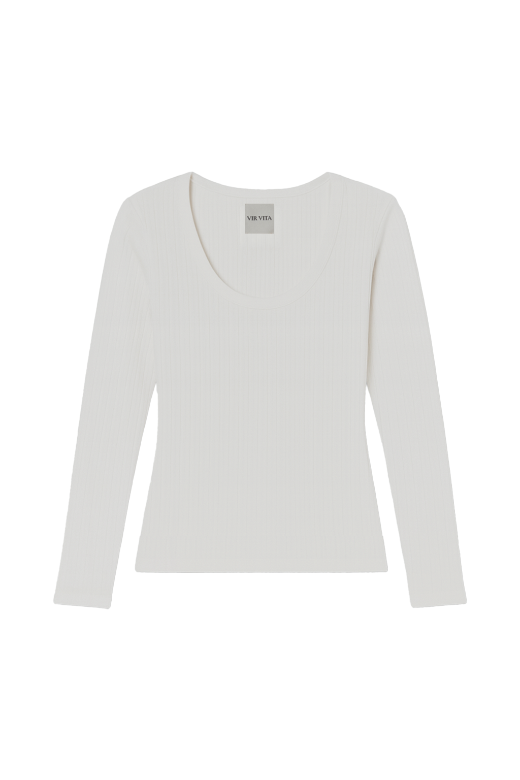 Maia Scoop Neck Pointelle Top | Coconut