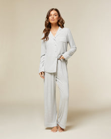 Pull On Wide Leg Pajama Pant | Heather Grey