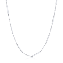 Women | Lilac Diamond Chain Necklace | 14k White Gold