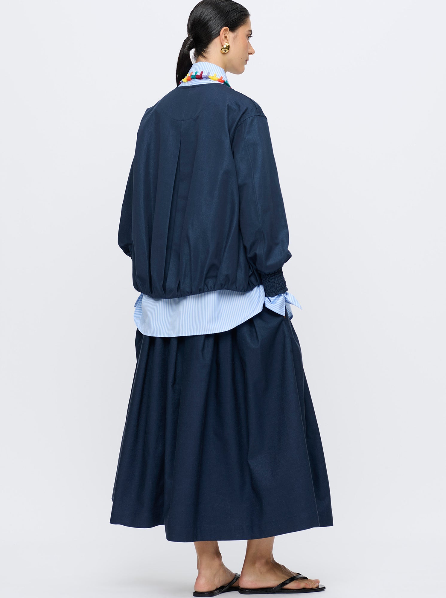 Marta Bomber Jacket | Indigo