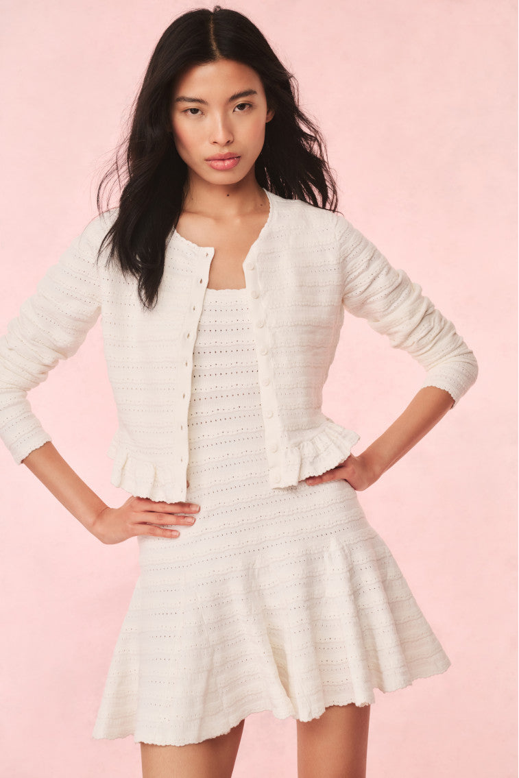 Maryanne Knit Mini Dress | Ivory