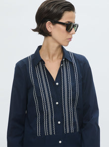Mattia Shirt Dress | Navy