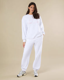 Pull On Jogger | White