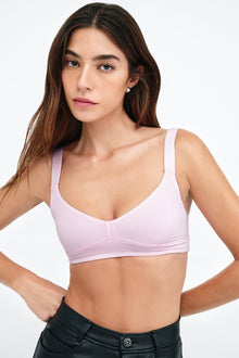Mesh Back Bralette | Pink
