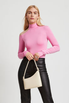 Aubrey Top | Orchid Pink and Beige