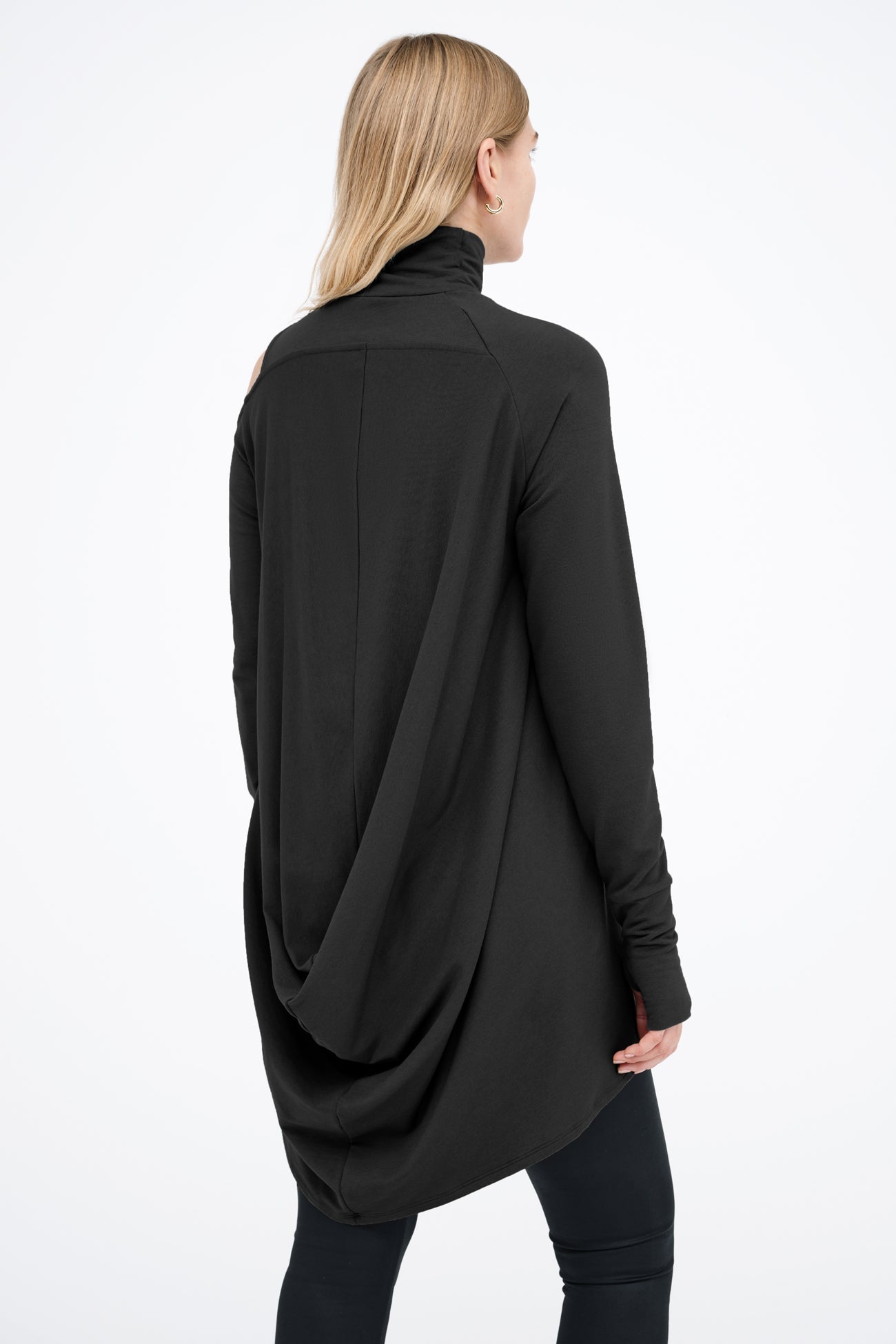 Zoya Sweatshirt Tunic | Black