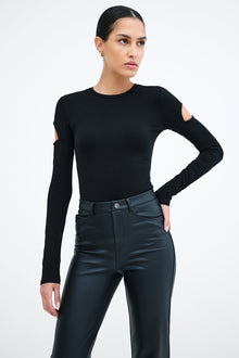 Kent Long Sleeve Top | Black