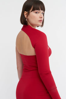 Manhattan Slit Gown | Red