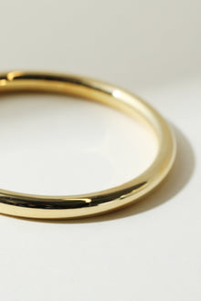 The M Essential Bangle Bracelet | 18Kt Gold Plated Brass
