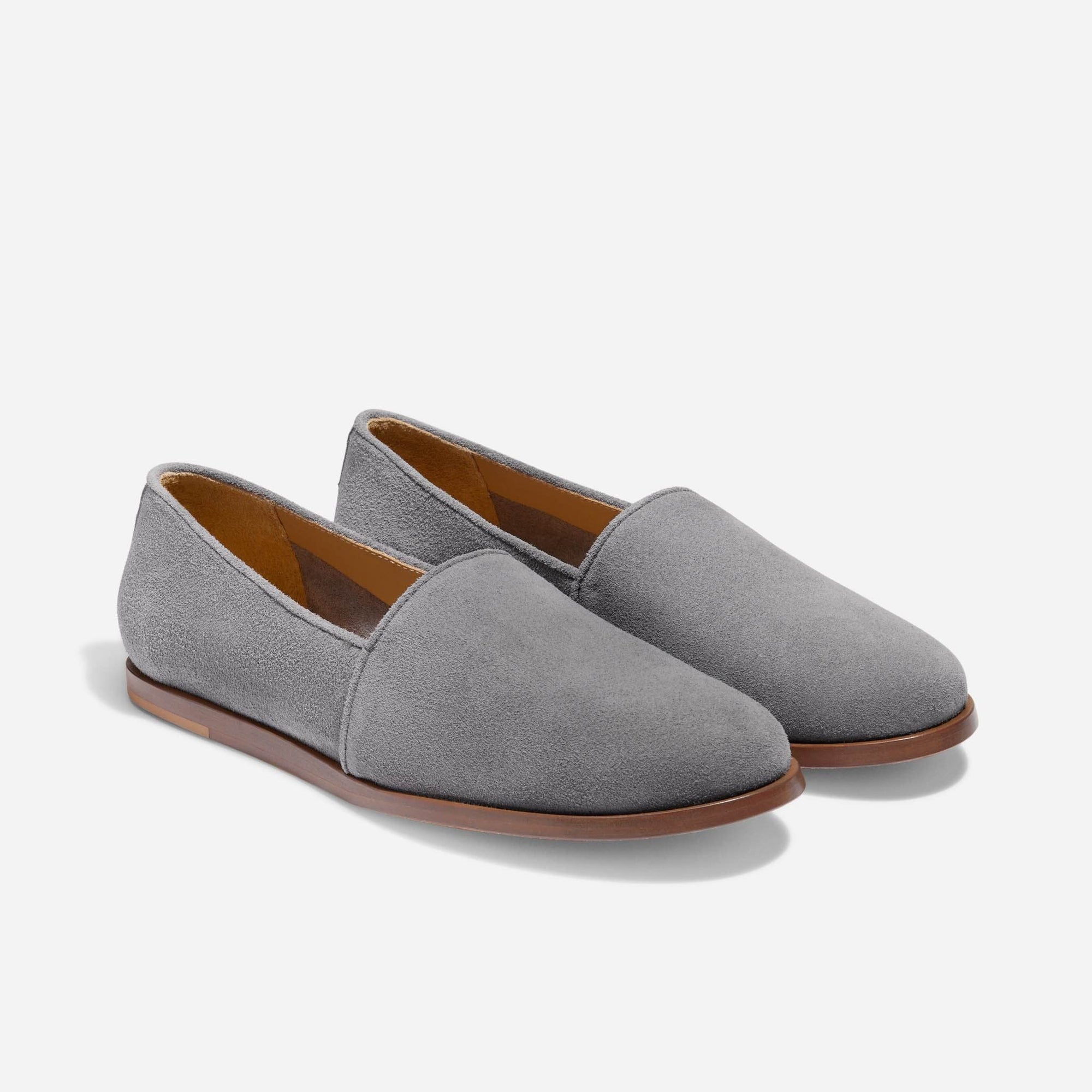 Mens | Alejandro Smooth Slip On | Grey Suede