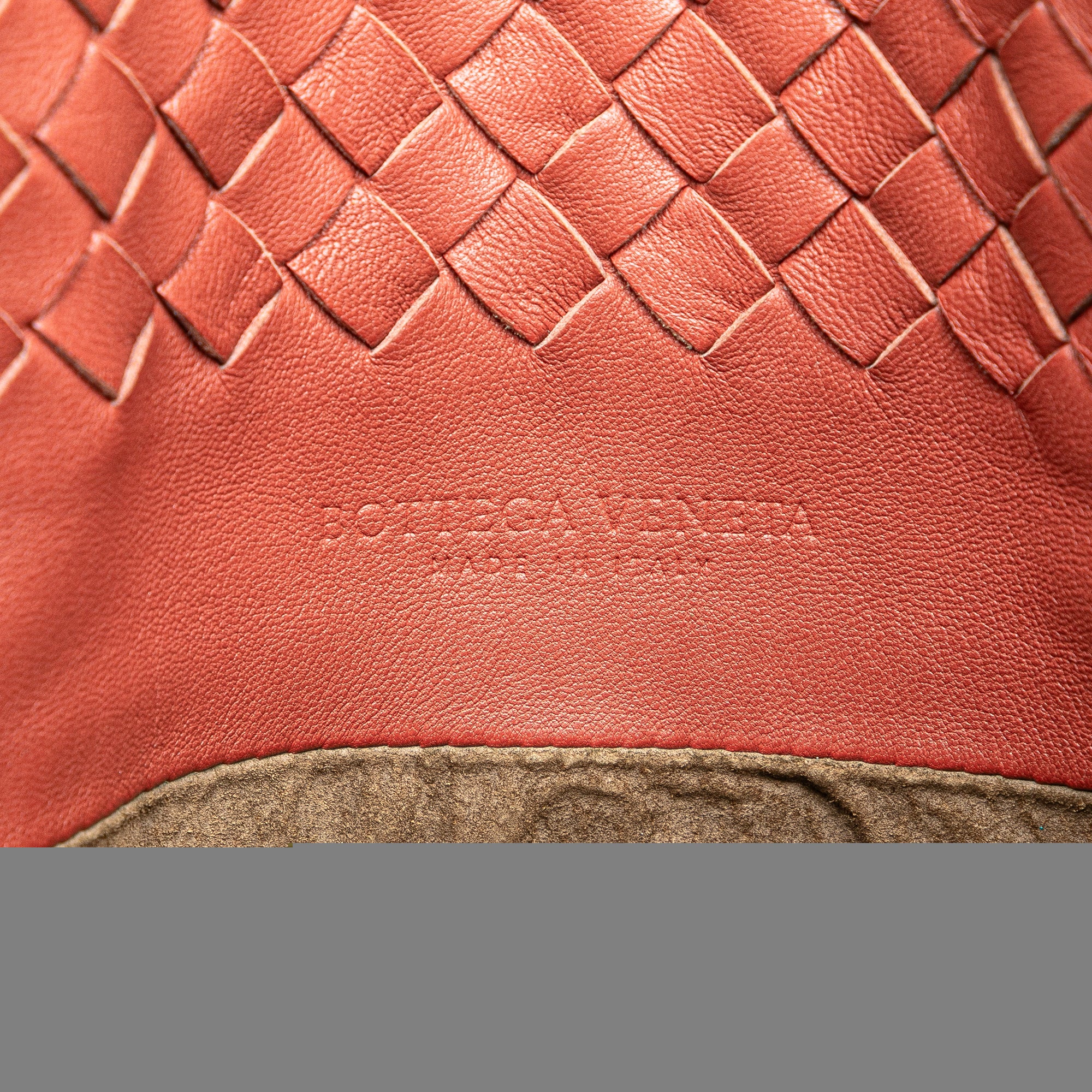 Bottega Veneta | Pre-Owned Intrecciato Tote | Red/Indian Red
