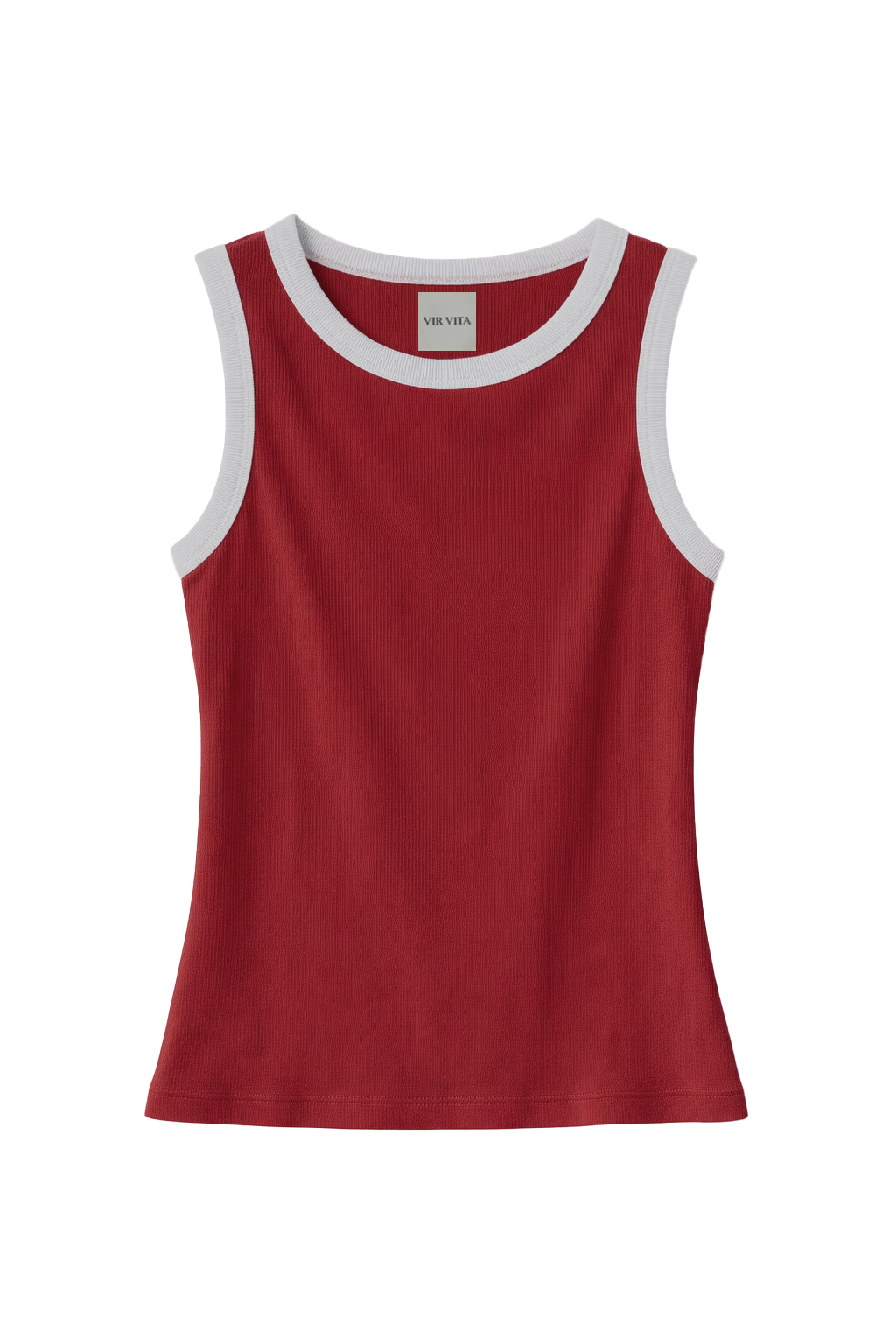Mila Tank | Sun Dried Tomato-White