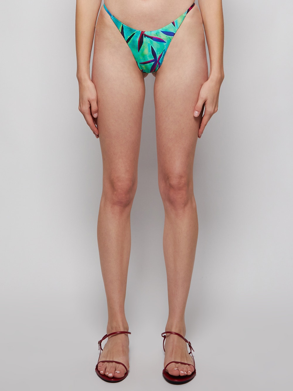 Louisa Ballou | Mini Ring Bikini Bottoms | Starfish Green