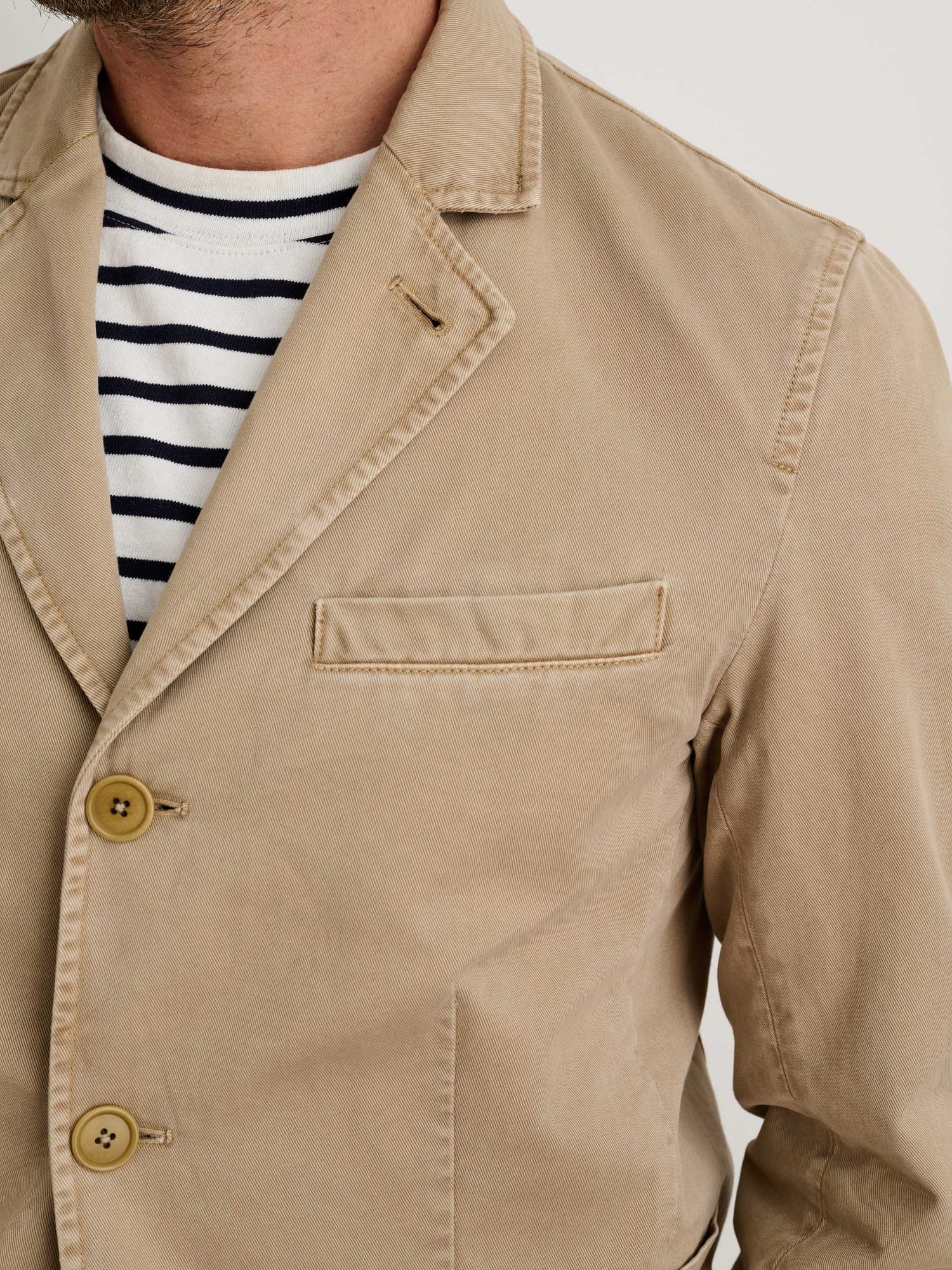 Men | Mill Blazer | Vintage Wash Chino Faded Khaki