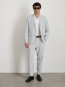 Men | Mill Blazer | Seersucker Light Blue