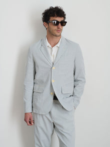 Men | Mill Blazer | Seersucker Light Blue