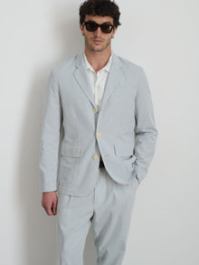 Men | Mill Blazer | Seersucker Light Blue