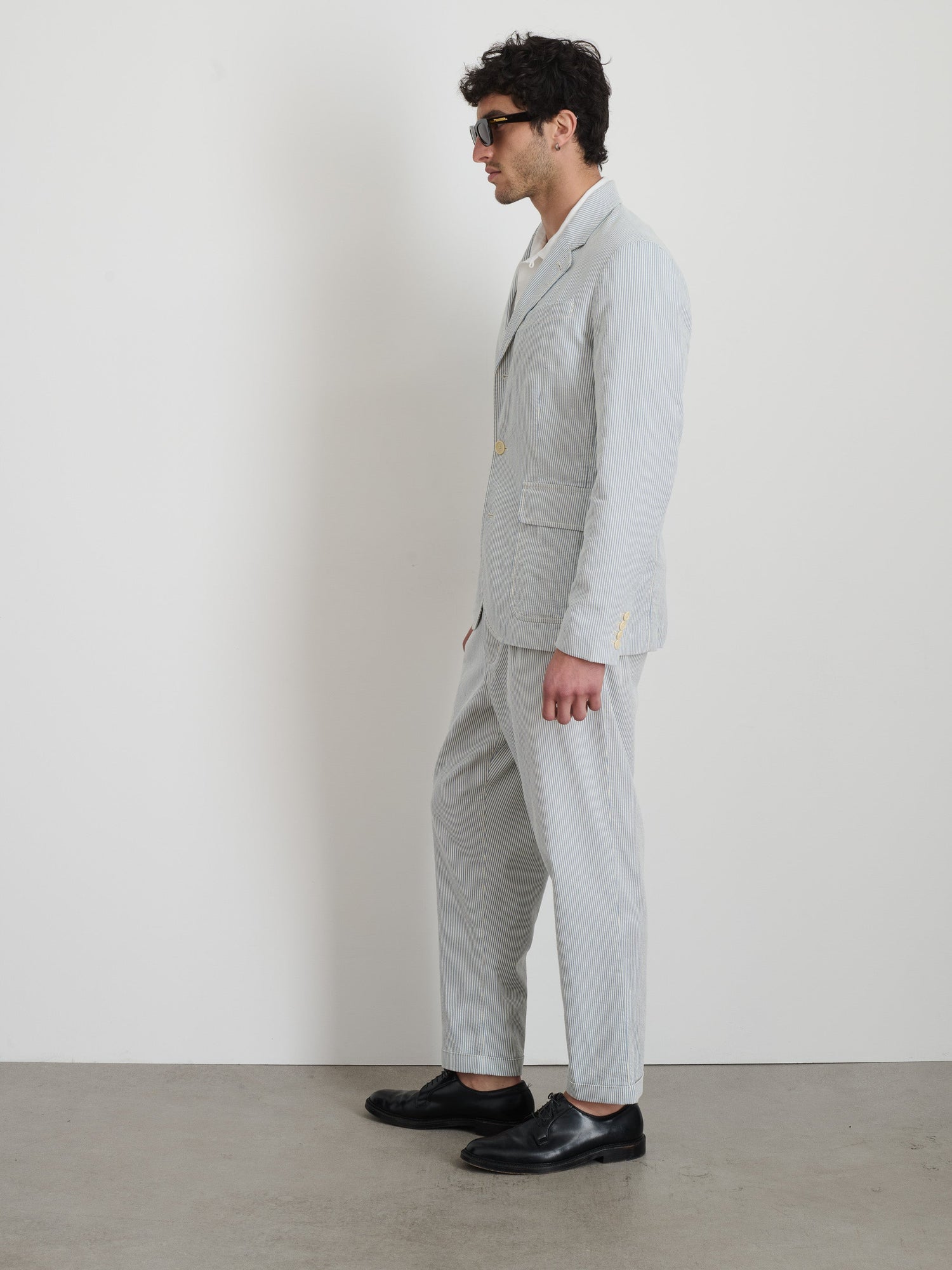 Men | Mill Blazer | Seersucker Light Blue