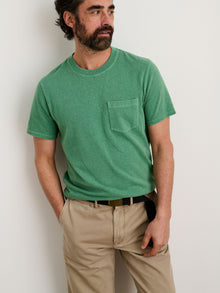 Men | Vintage Wash Pocket Tee | Pine Green