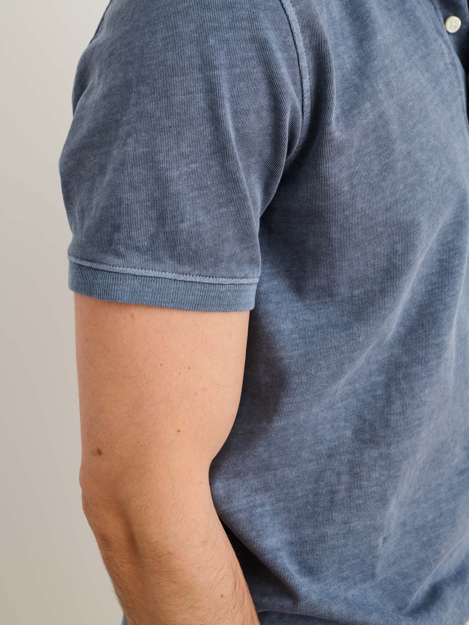 Men | Vintage Wash Polo | Faded Blue
