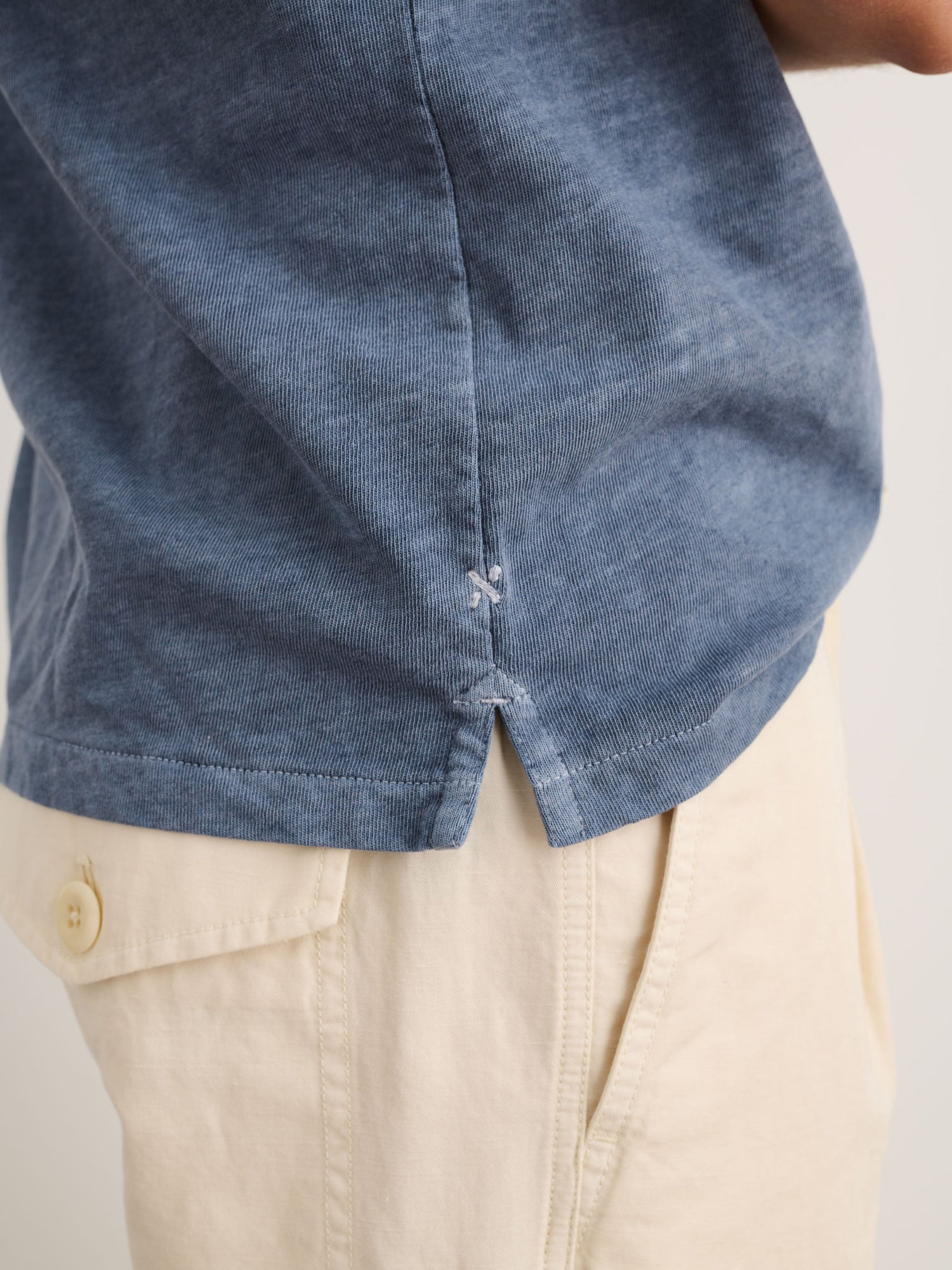 Men | Vintage Wash Polo | Faded Blue