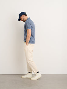 Men | Vintage Wash Polo | Faded Blue