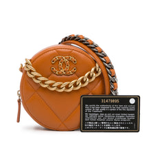 Chanel | Pre-Owned Lambskin 19 Round Clutch with Chain | Brown