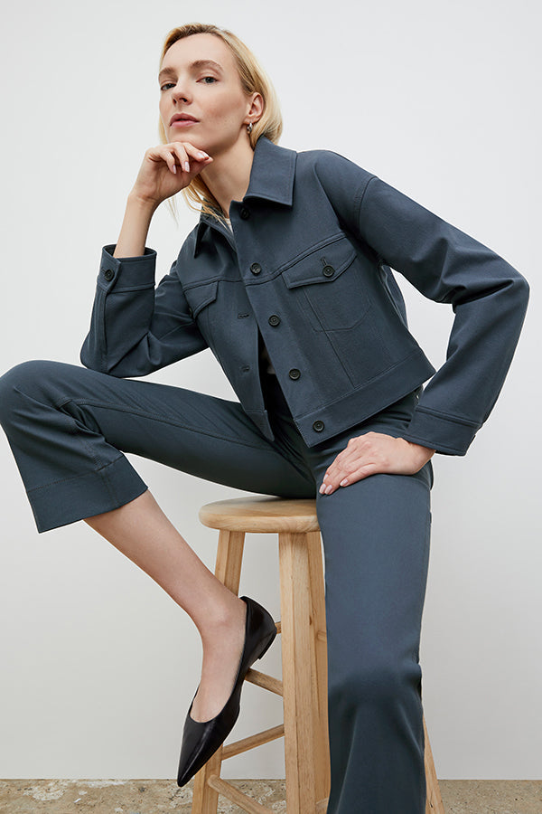 Front image of a woman wearing the Archie Jean - Better Than Denim in Dusty Indigo | Exclude