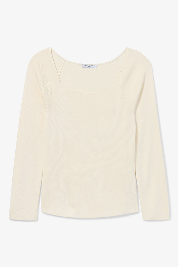 Packshot image of the Joya Top in Cream | Still | Exclude