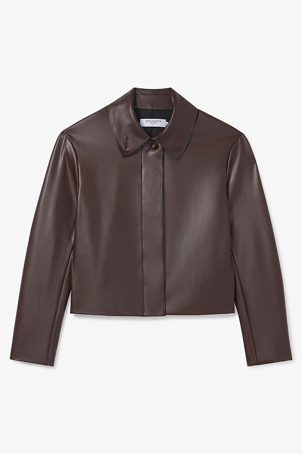 Packshot image of the nicky jacket in brown | Still | Exclude