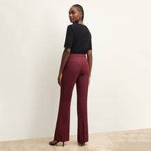 back image of a woman wearing the horton pant in shiraz