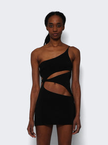 Women | Monot | Single Strap Asymmetric Cutout Mini Dress | Black