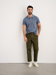 Men | Vintage Wash Polo | Faded Blue
