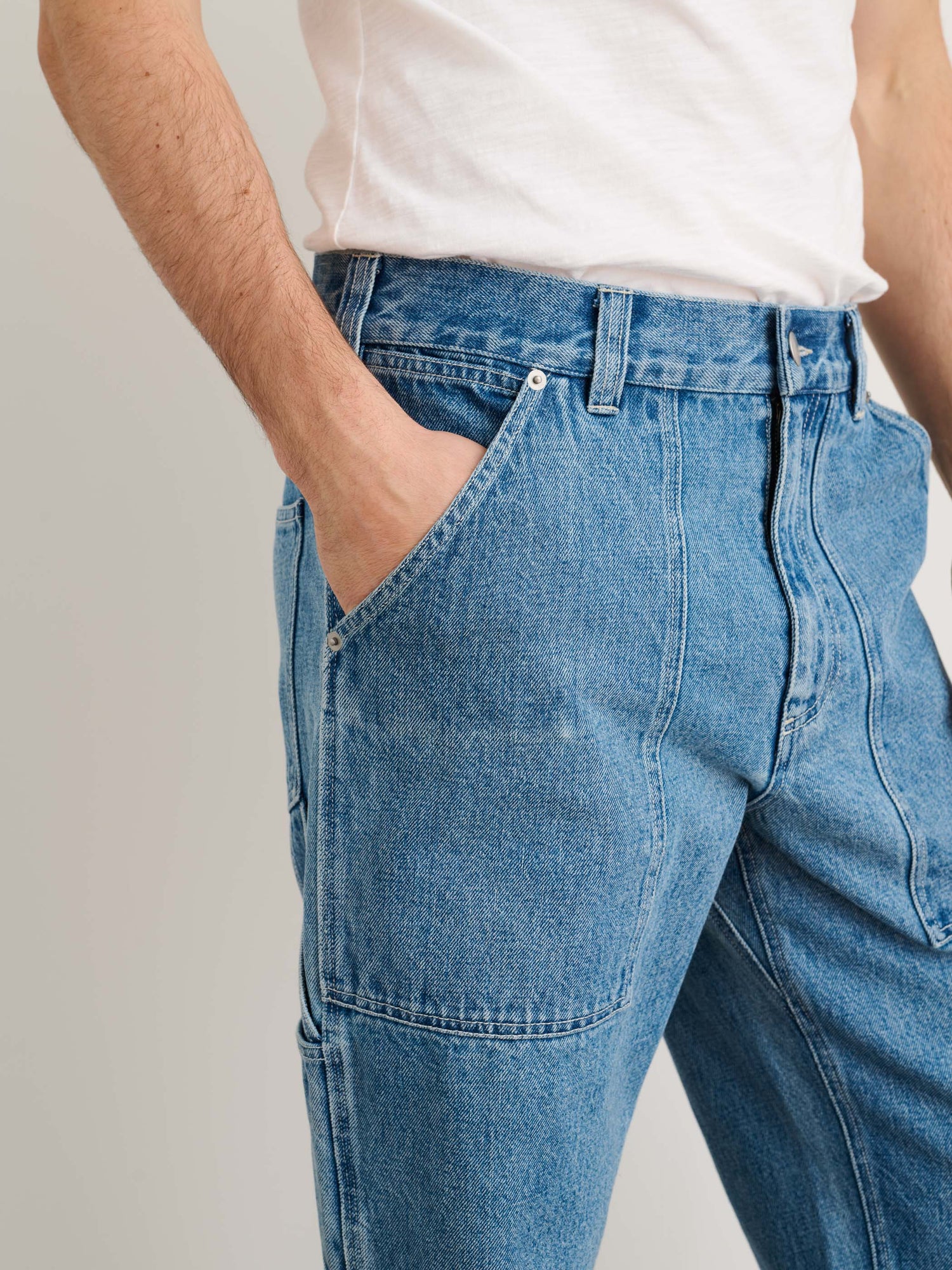 Men | Painter Pant in Vintage Wash Denim | Vintage Wash