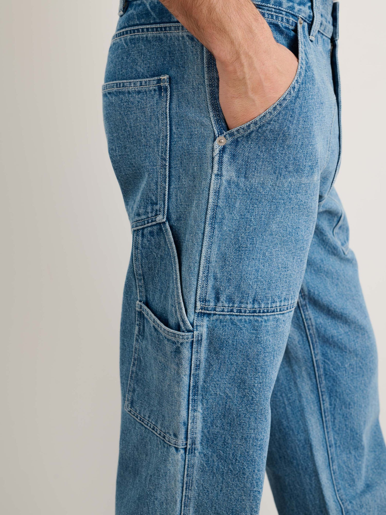 Men | Painter Pant in Vintage Wash Denim | Vintage Wash